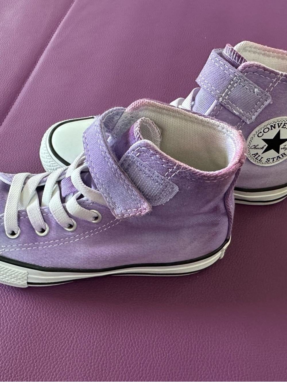 Converse Kids Purple High-Top Sneakers